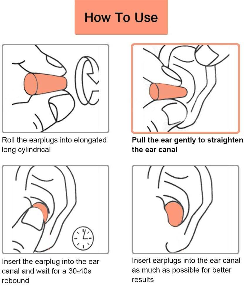 SILENT JUNCTION EARPLUG SAFE SOFT COMFORT DISPOSABLE FOAM NOISE