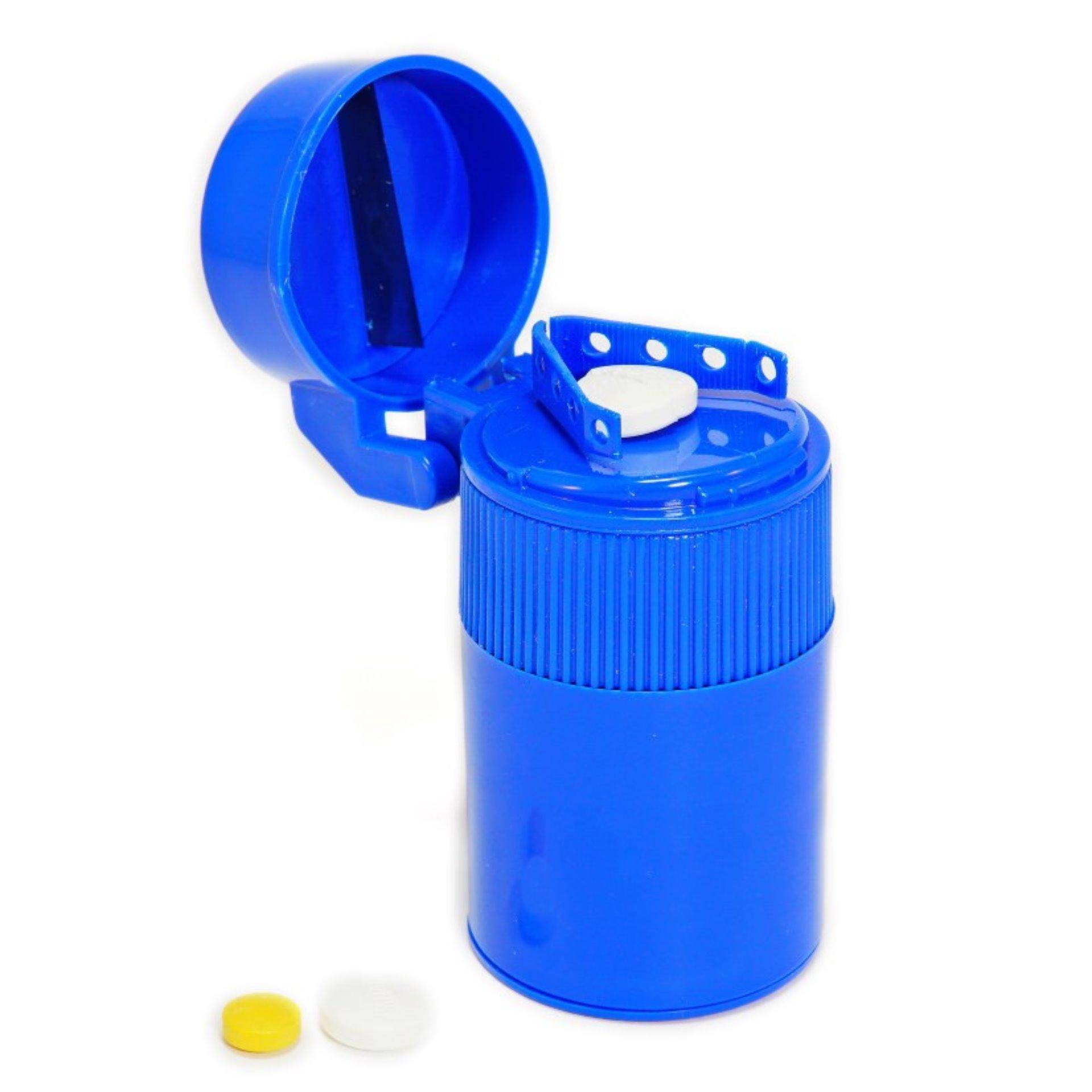 EZY DOSE Deluxe Cut N' Crush Pill Tablet Crusher Cutter Cup Box