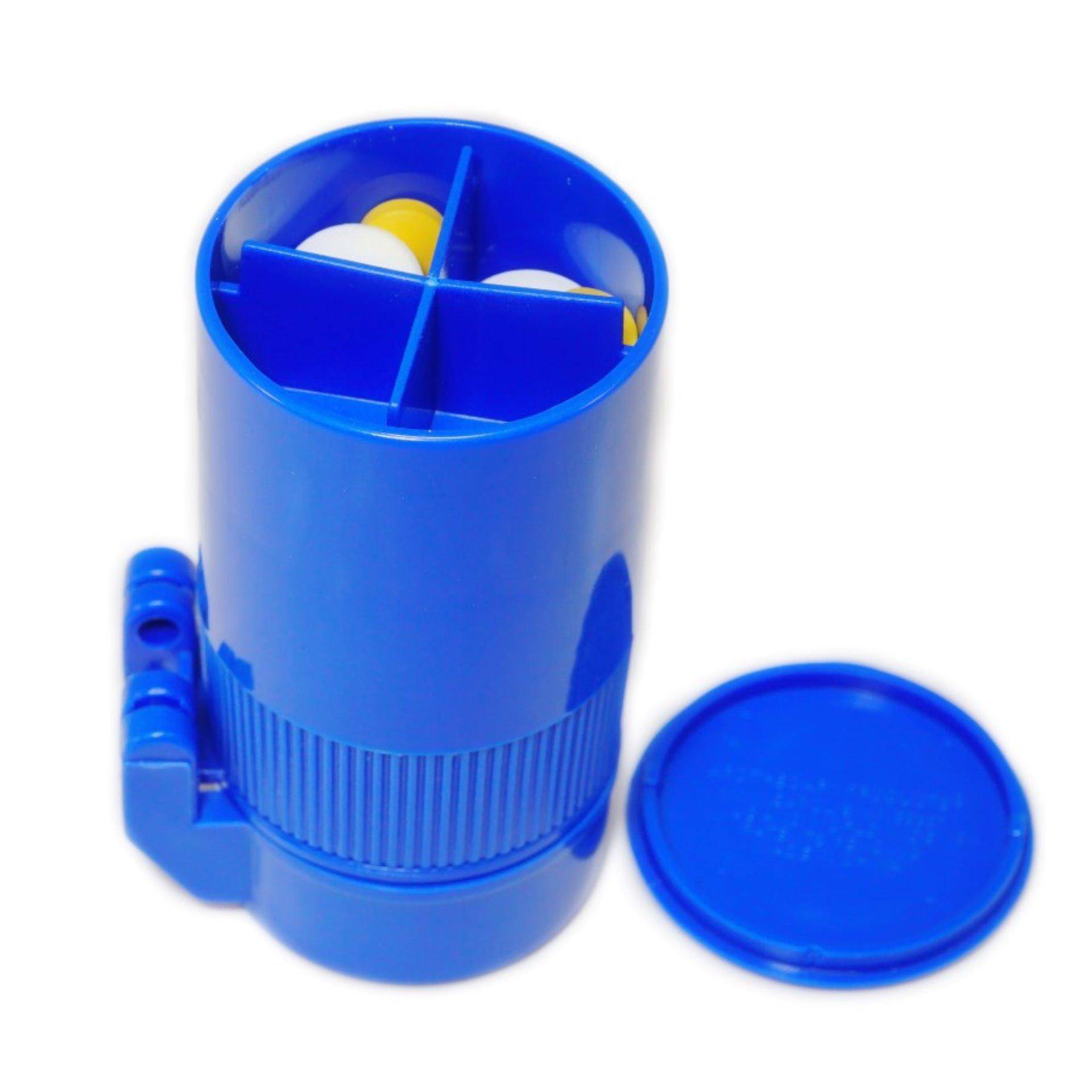 EZY DOSE Deluxe Cut N' Crush Pill Tablet Crusher Cutter Cup Box