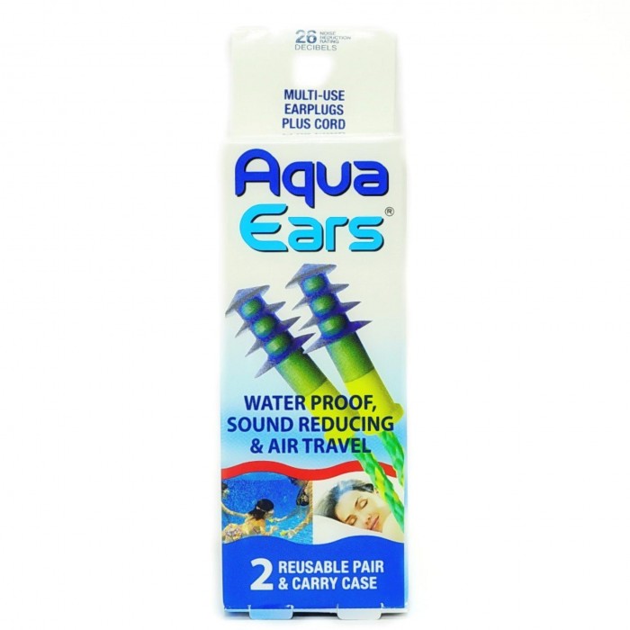 AQUA EARS MULTI USE SWIMMING EAR PLUG PROTECTION EARPLUG WITH CORD LOUD NOISE POWER TOOLS AIR