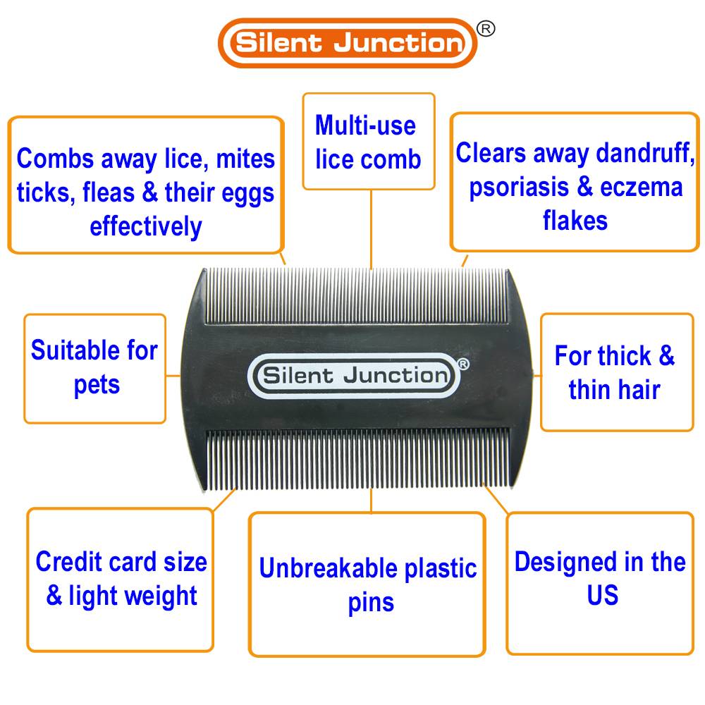 SILENT JUNCTION LICE COMB NIT FLEA CRADLE CAP REMOVER FOR CHILDREN KIDS